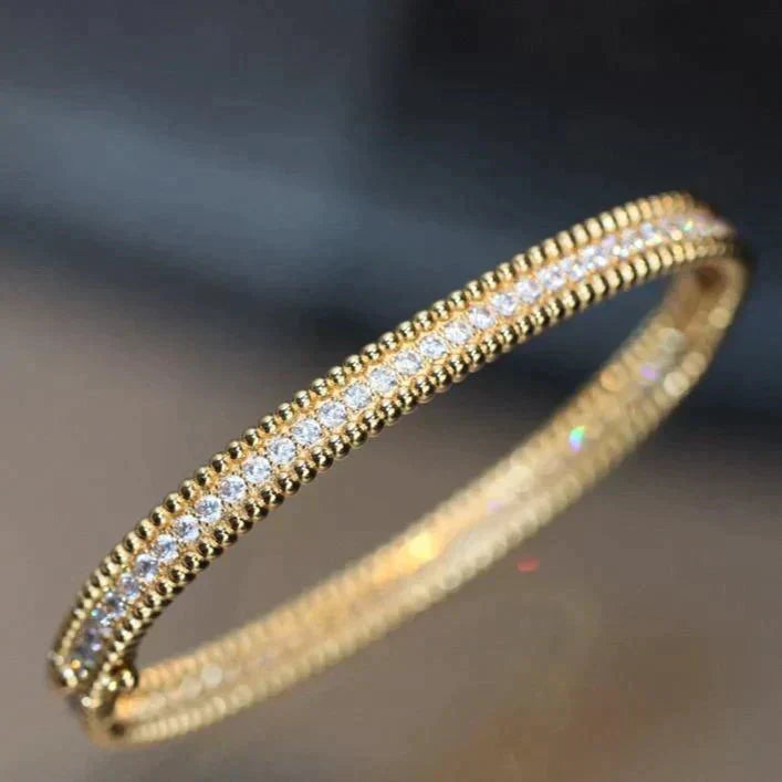 [Love Lucky]PERLEE DIAMANTEN ARMBAND 1 REIHE 