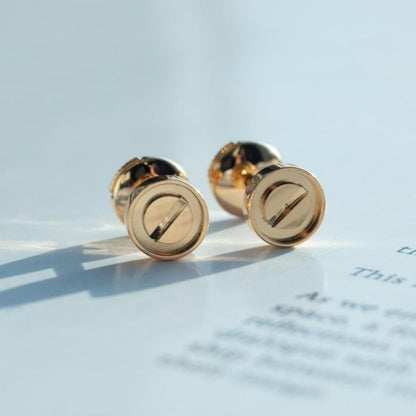 [Love Lucky] LIEBESOHRRINGE ROSA GOLD 10MM