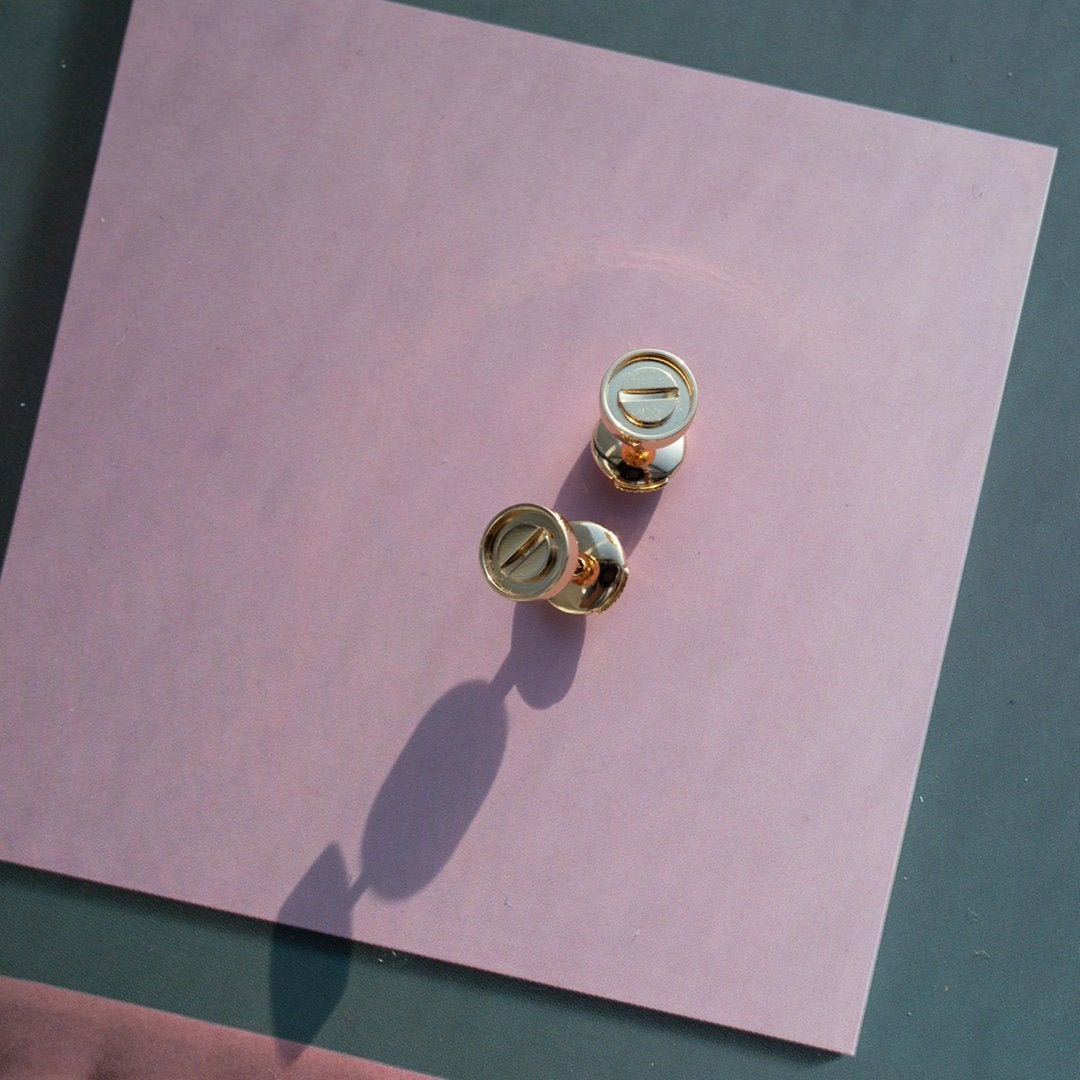 [Love Lucky] LIEBESOHRRINGE ROSA GOLD 10MM