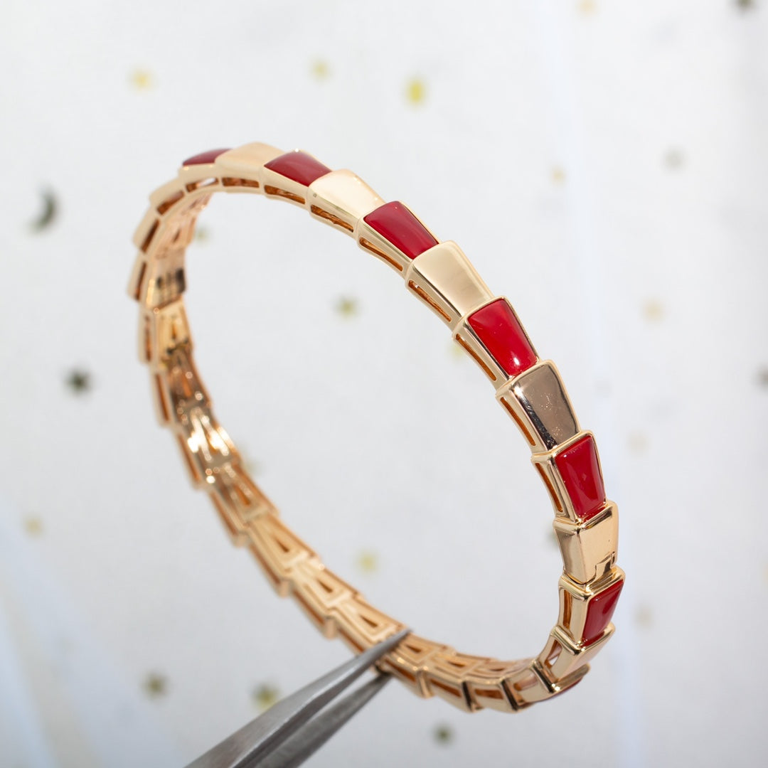 [Love Lucky]SERPENTI ARMBAND ROTGOLD RUBELLIT
