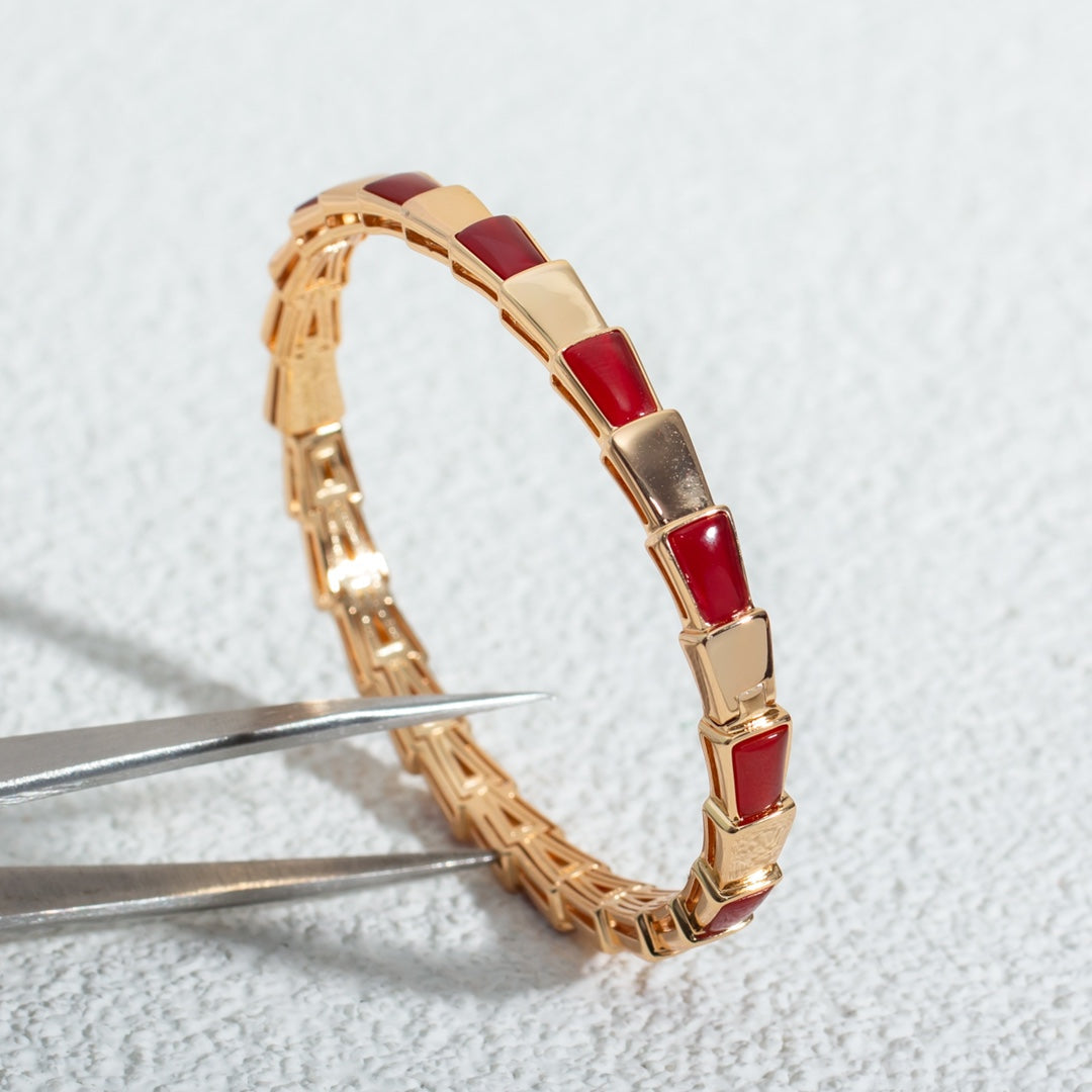 [Love Lucky]SERPENTI ARMBAND ROTGOLD RUBELLIT
