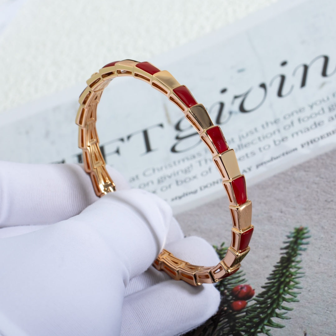 [Love Lucky]SERPENTI ARMBAND ROTGOLD RUBELLIT