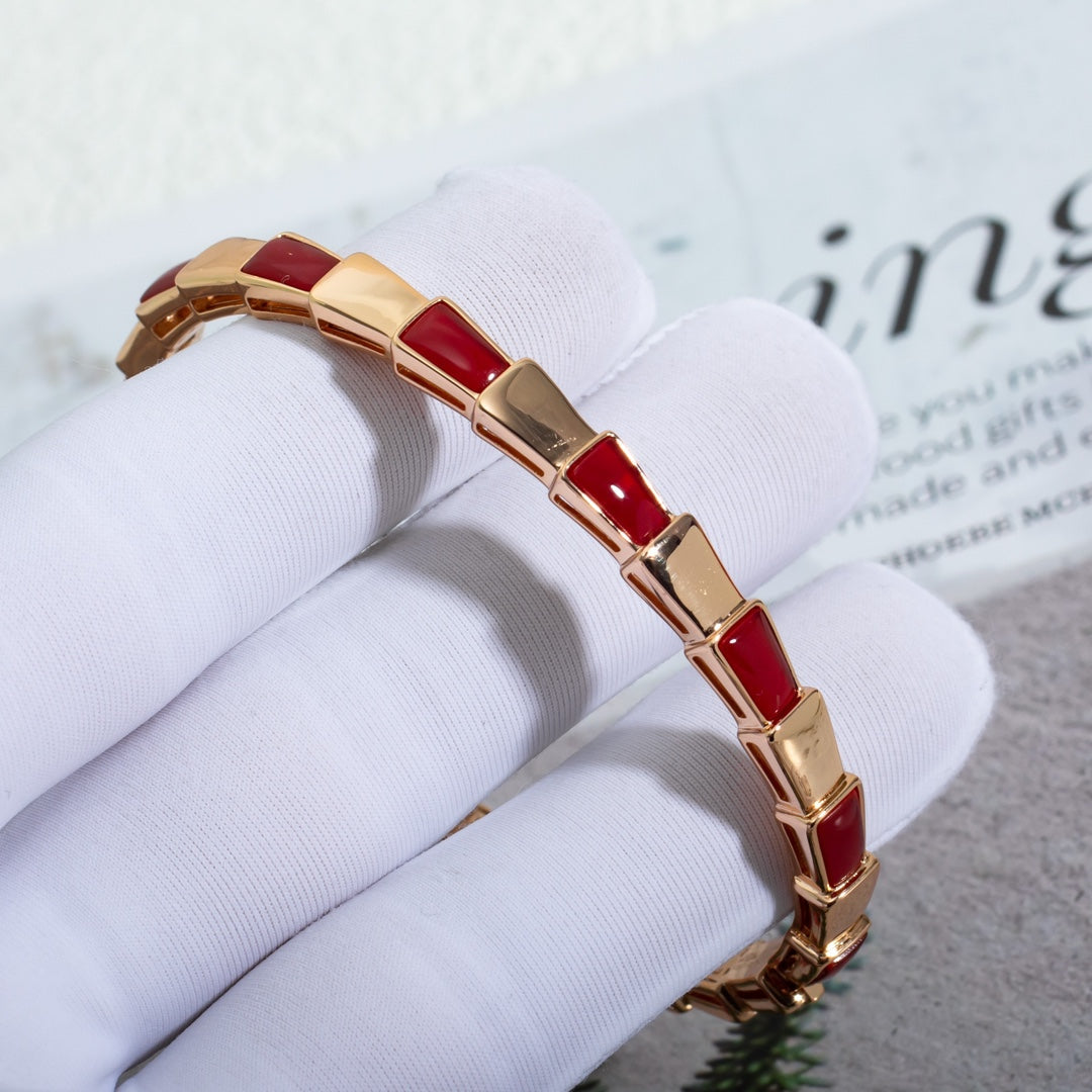 [Love Lucky]SERPENTI ARMBAND ROTGOLD RUBELLIT