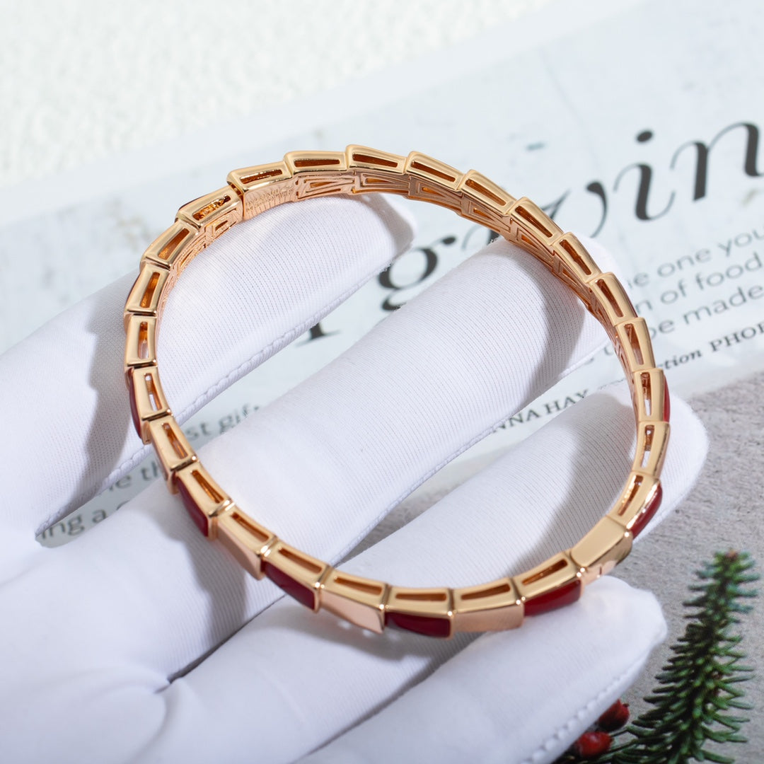 [Love Lucky]SERPENTI ARMBAND ROTGOLD RUBELLIT