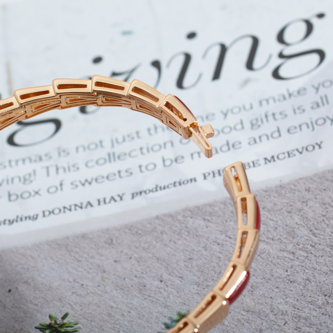 [Love Lucky]SERPENTI ARMBAND ROTGOLD RUBELLIT