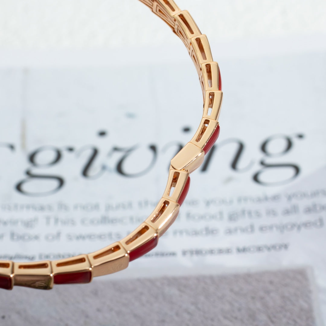[Love Lucky]SERPENTI ARMBAND ROTGOLD RUBELLIT