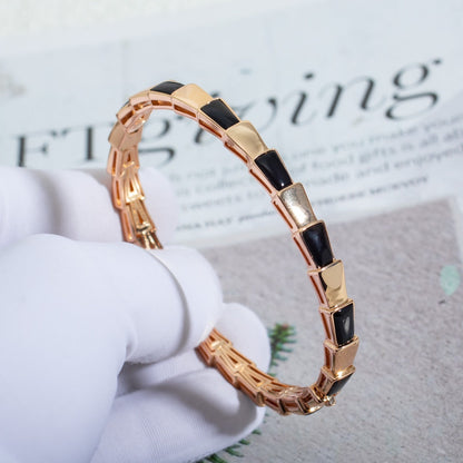 [Love Lucky]SERPENTI ARMBAND ROTGOLD ONYX