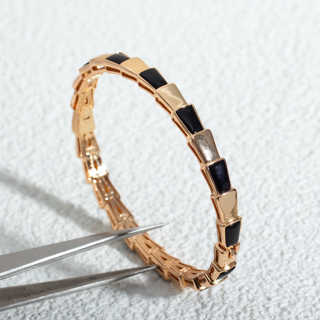 [Love Lucky]SERPENTI ARMBAND ROTGOLD ONYX