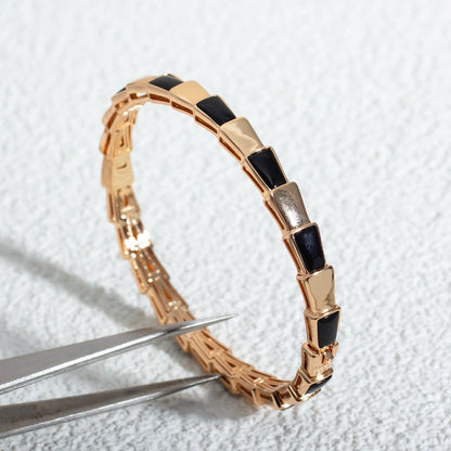 [Love Lucky]SERPENTI ARMBAND ROTGOLD ONYX