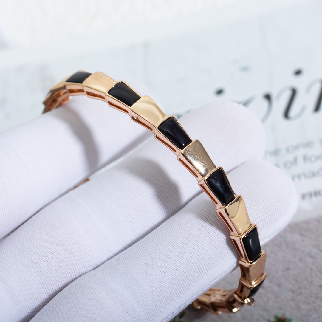 [Love Lucky]SERPENTI ARMBAND ROTGOLD ONYX