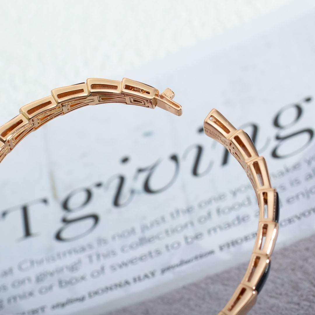 [Love Lucky]SERPENTI ARMBAND ROTGOLD ONYX