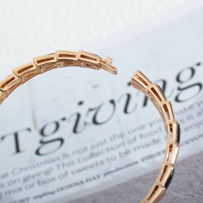 [Love Lucky]SERPENTI ARMBAND ROTGOLD ONYX