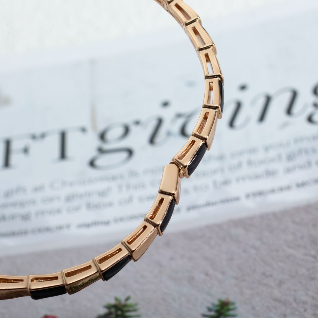 [Love Lucky]SERPENTI ARMBAND ROTGOLD ONYX
