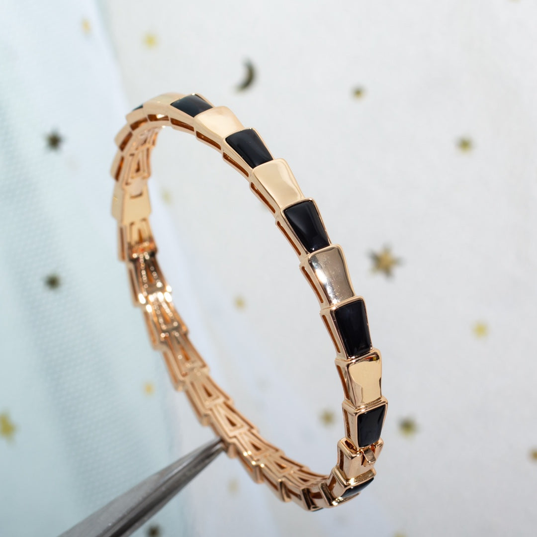 [Love Lucky]SERPENTI ARMBAND ROTGOLD ONYX