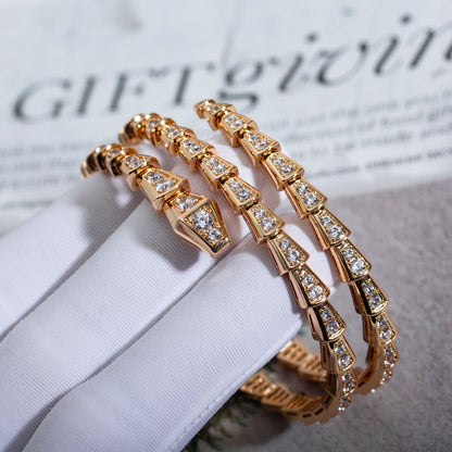 [Love Lucky]SERPENTI ARMBAND ROTGOLD DIAMANT DOPPELREIHIG