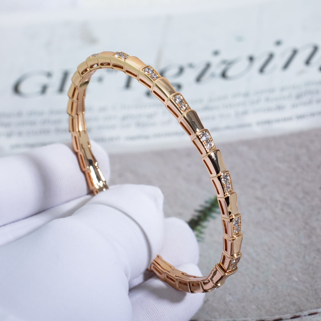 [Love Lucky]SERPENTI ARMBAND ROTGOLD DIAMANT