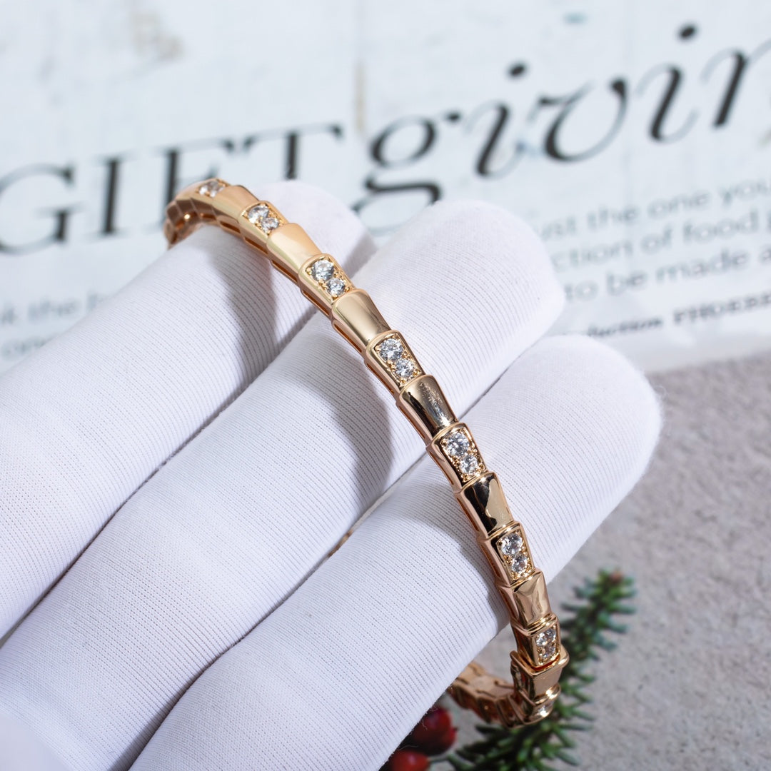 [Love Lucky]SERPENTI ARMBAND ROTGOLD DIAMANT