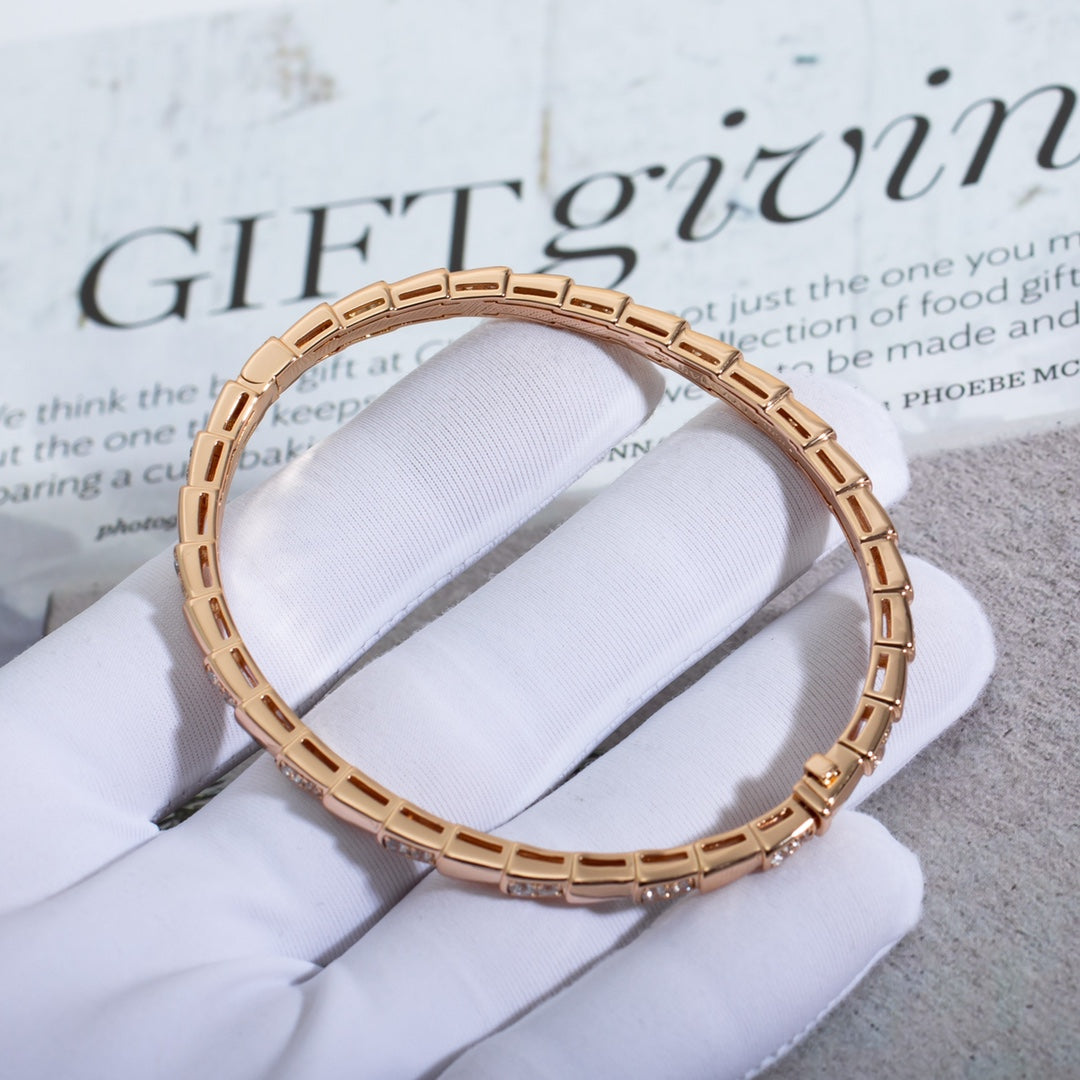 [Love Lucky]SERPENTI ARMBAND ROTGOLD DIAMANT