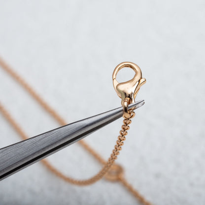 [Love Lucky]PARENTESI NECKLACE PINK GOLD