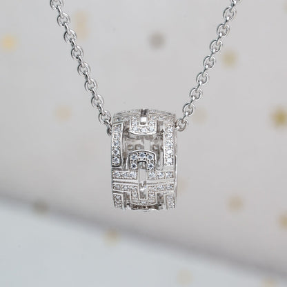 [Love Lucky] PARENTESI HALSKETTE SILBER DIAMANT