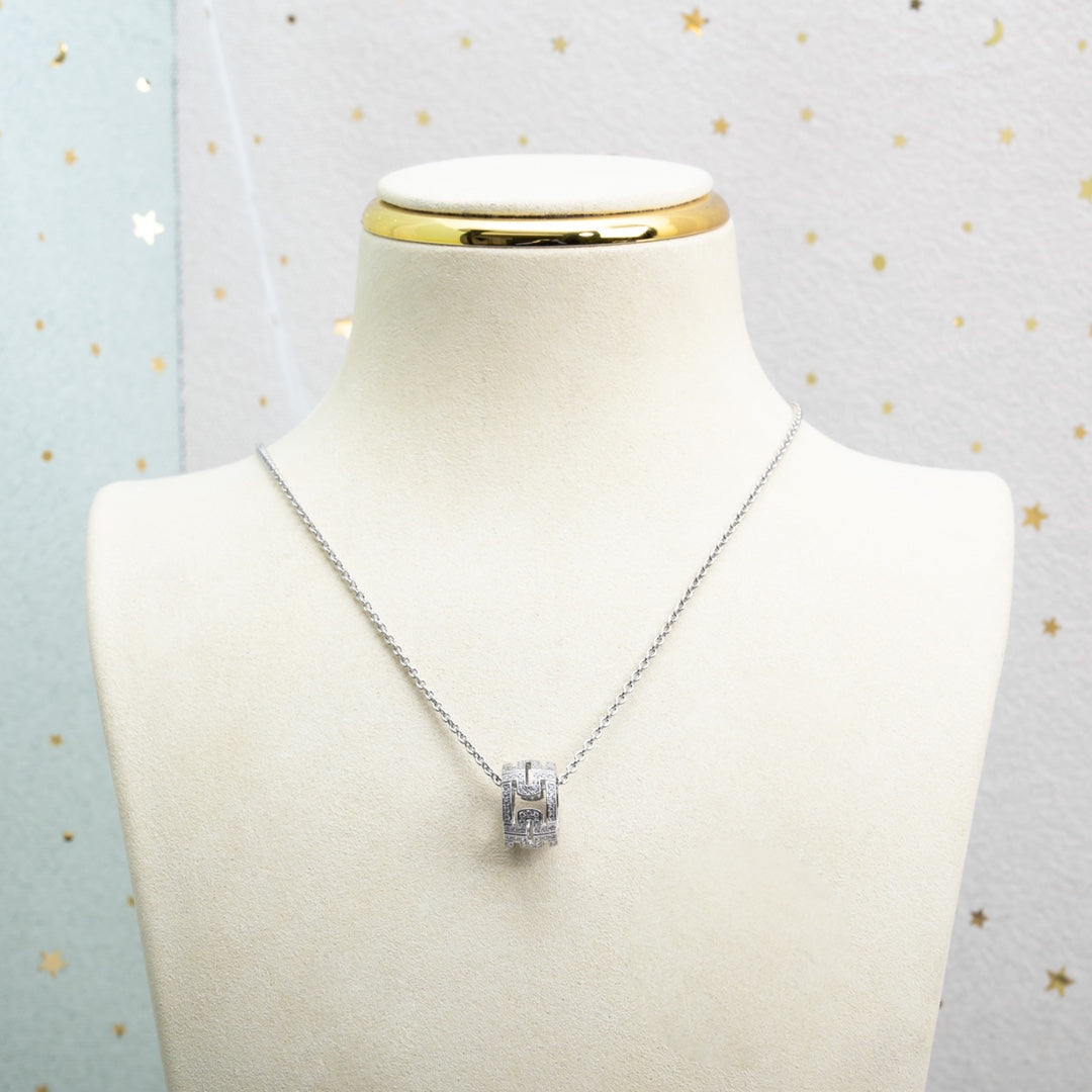 [Love Lucky] PARENTESI HALSKETTE SILBER DIAMANT