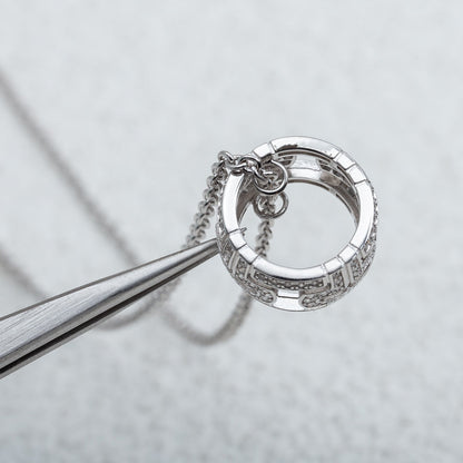 [Love Lucky] PARENTESI HALSKETTE SILBER DIAMANT