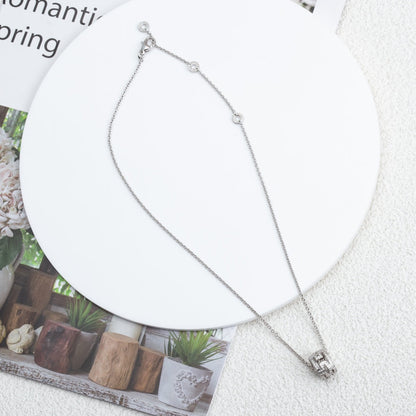[Love Lucky] PARENTESI HALSKETTE SILBER DIAMANT