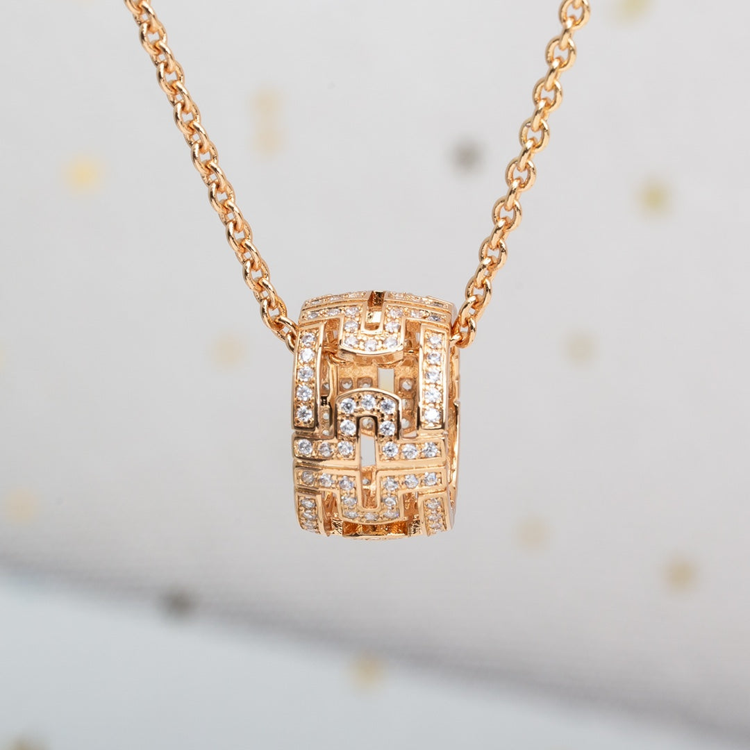 [Love Lucky] PARENTESI HALSKETTE ROSA GOLD DIAMANT