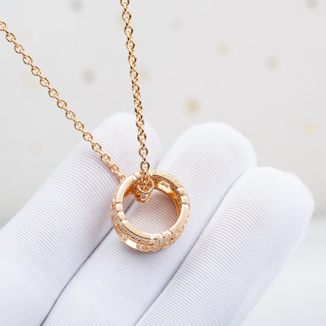 [Love Lucky] PARENTESI HALSKETTE ROSA GOLD DIAMANT