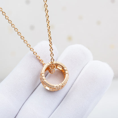 [Love Lucky] PARENTESI HALSKETTE ROSA GOLD DIAMANT