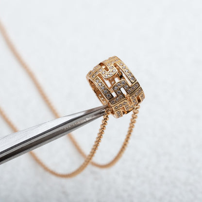 [Love Lucky] PARENTESI HALSKETTE ROSA GOLD DIAMANT