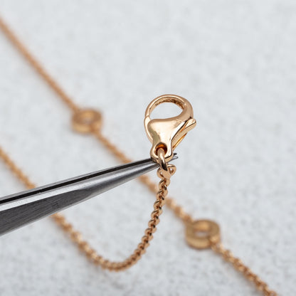 [Love Lucky] PARENTESI HALSKETTE ROSA GOLD DIAMANT