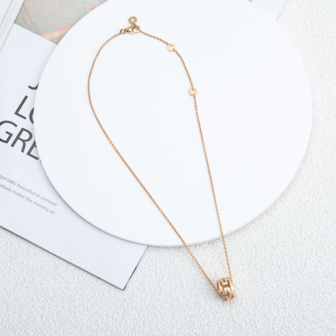 [Love Lucky] PARENTESI HALSKETTE ROSA GOLD DIAMANT