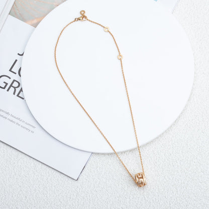 [Love Lucky] PARENTESI HALSKETTE ROSA GOLD DIAMANT