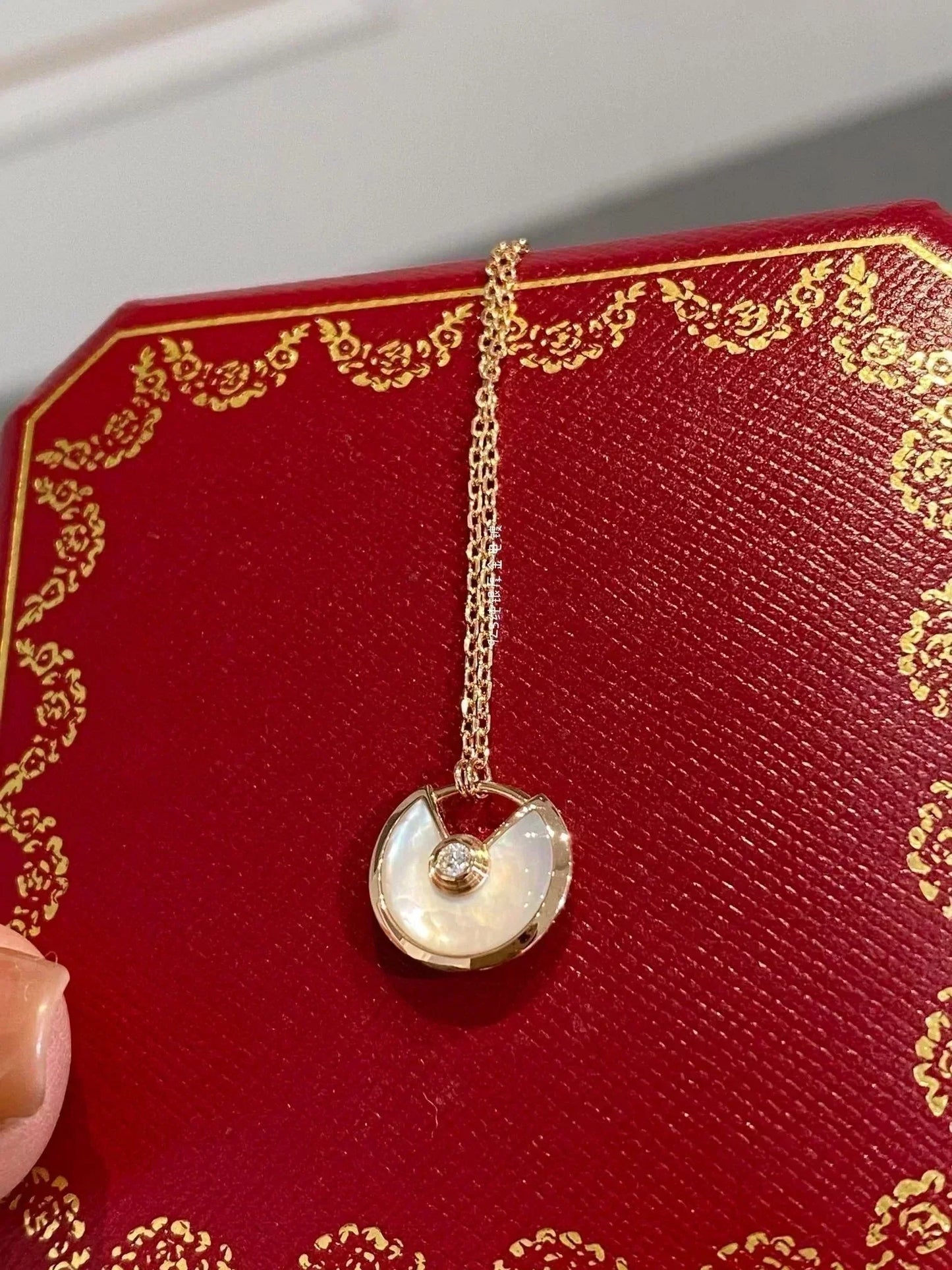 [Love Lucky]AMULETT ROSÉGOLD MOP HALSKETTE