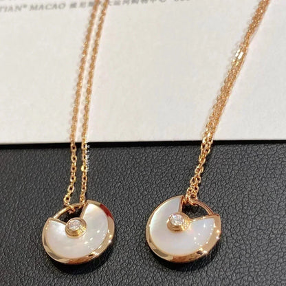 [Love Lucky]AMULETT ROSÉGOLD MOP HALSKETTE