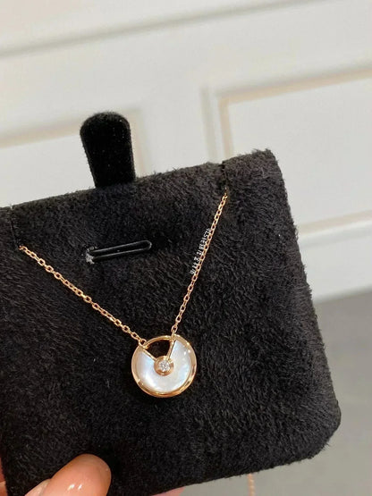 [Love Lucky]AMULETT ROSÉGOLD MOP HALSKETTE