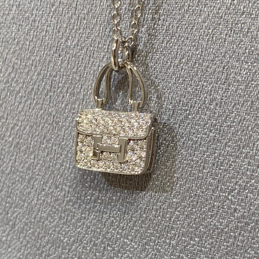 [Love Lucky]Constance Anhänger Diamant Halskette 