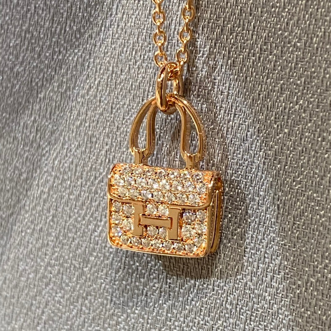 [Love Lucky]Constance Anhänger Diamant Halskette 