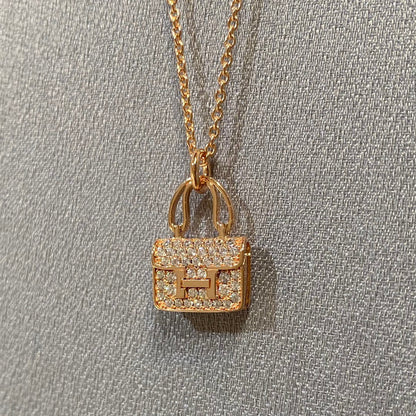 [Love Lucky]Constance Anhänger Diamant Halskette 