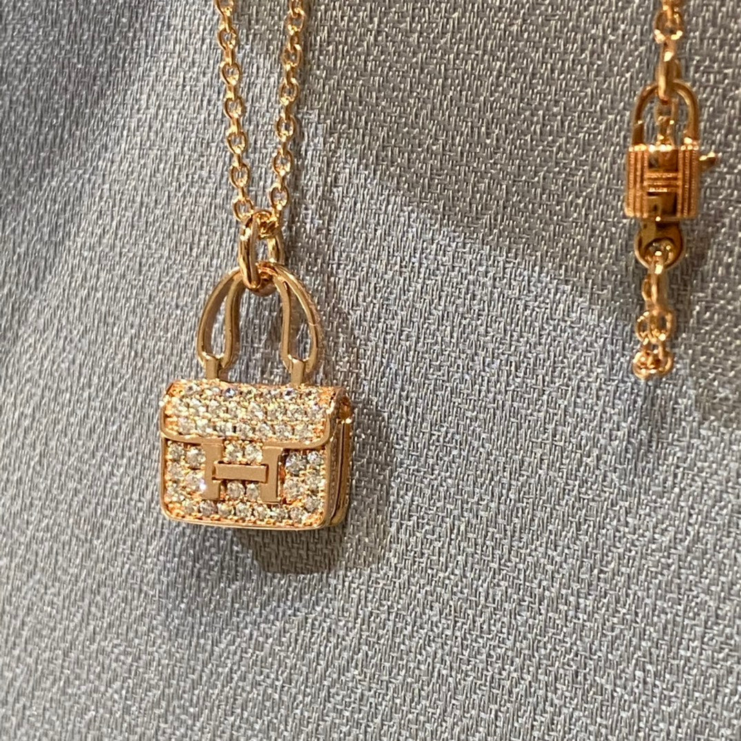 [Love Lucky]Constance Anhänger Diamant Halskette 