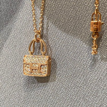 [Love Lucky]Constance Anhänger Diamant Halskette 