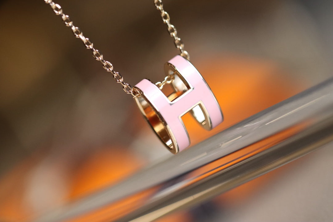 [Love Lucky] POP ​​H ANHÄNGER ROSA GOLD