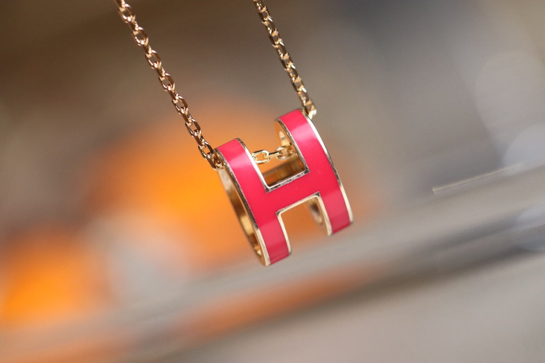 [Love Lucky] POP ​​H ANHÄNGER ROSA GOLD