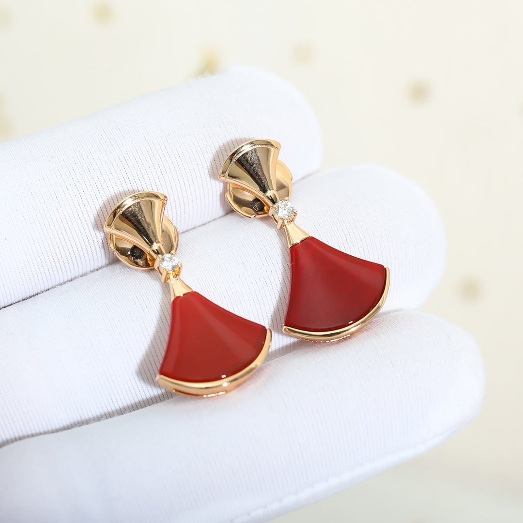 [Love Lucky]DREAM Karneol ROTGOLD OHRRINGE