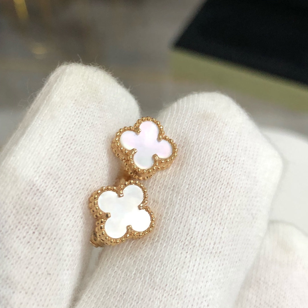 [Love Lucky]CLOVER MINI GOLD OHRRINGE