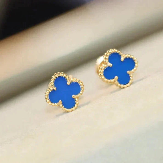 [Love Lucky]CLOVER MINI 9,5MM TÜRKIS OHRRINGE