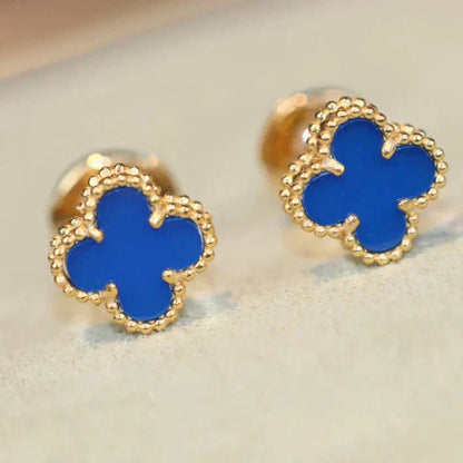 [Love Lucky]CLOVER MINI 9,5MM TÜRKIS OHRRINGE