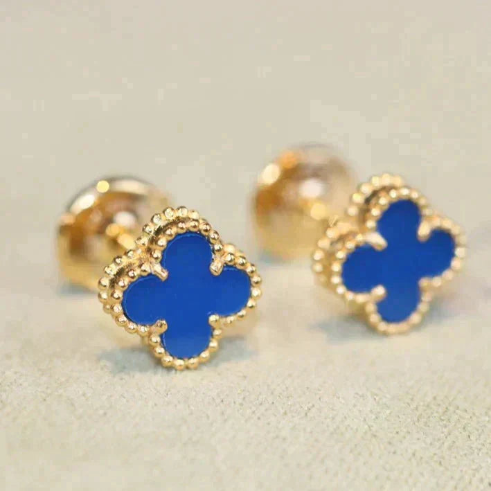 [Love Lucky]CLOVER MINI 9,5MM TÜRKIS OHRRINGE