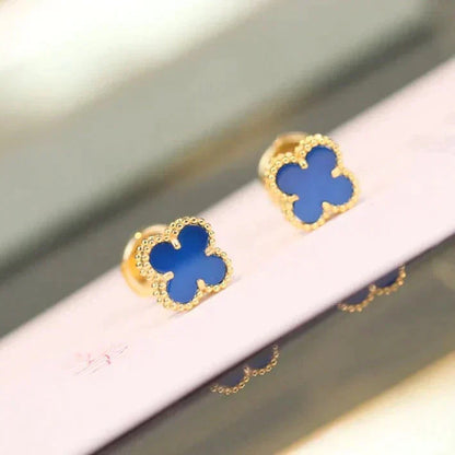 [Love Lucky]CLOVER MINI 9,5MM TÜRKIS OHRRINGE